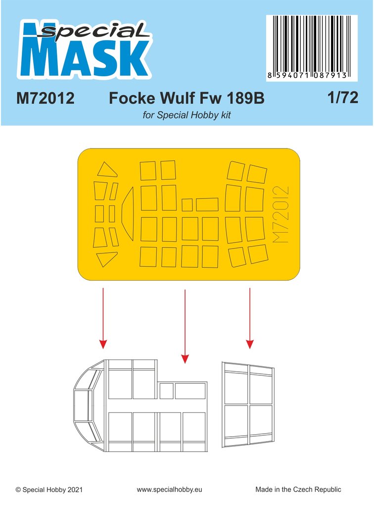 1/72 Mask for Focke Wulf Fw 189B (SP.HOBBY)