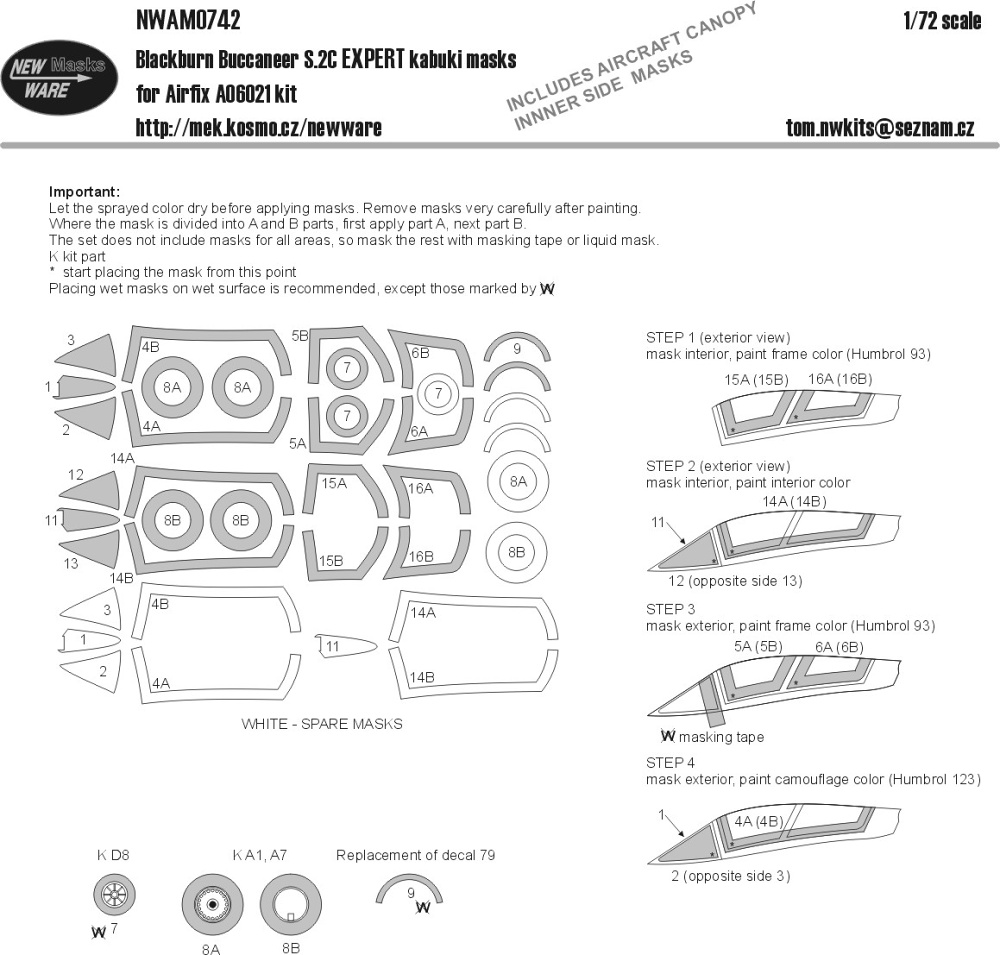 1/72 Mask Bl.Buccaneer S.2C EXPERT (AIRF 06021)