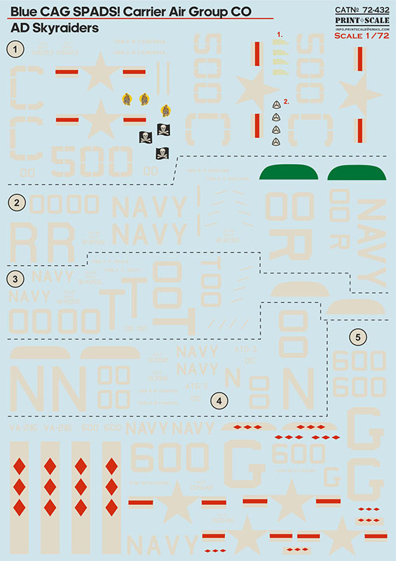 1/72 AD Skyraiders (wet decals)