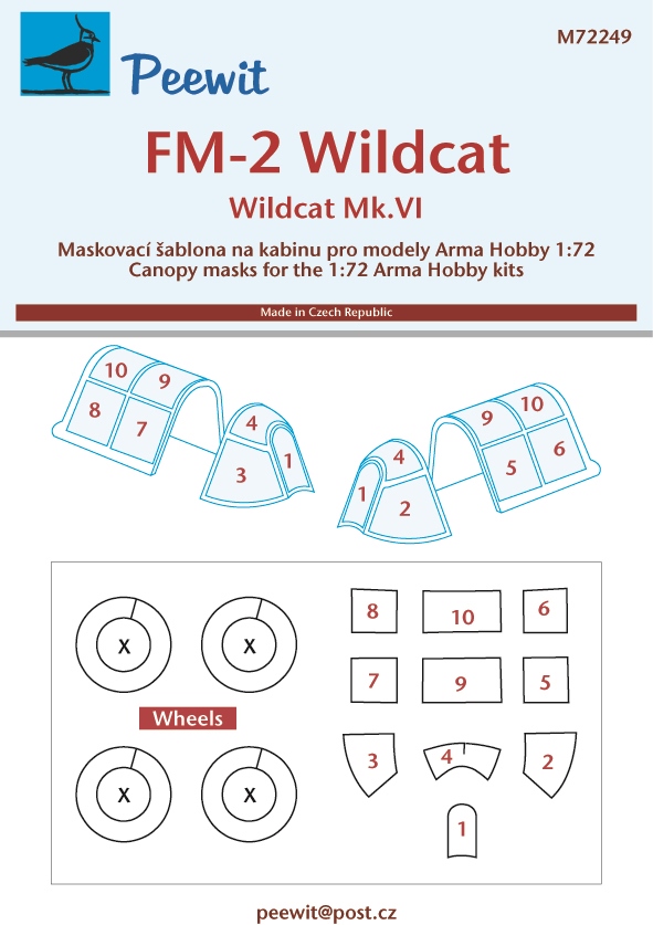 1/72 Canopy mask Wildcat (ARMA H.)