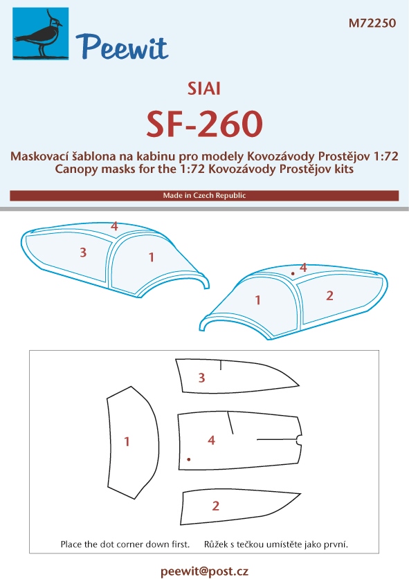 1/72 Canopy mask SF-260 (KP)