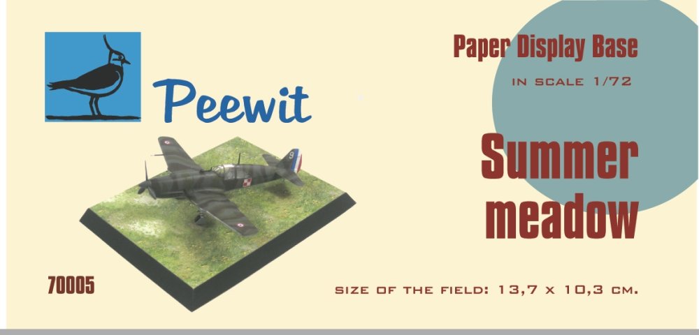 1/72 Paper Display Base - SUMMER MEADOW