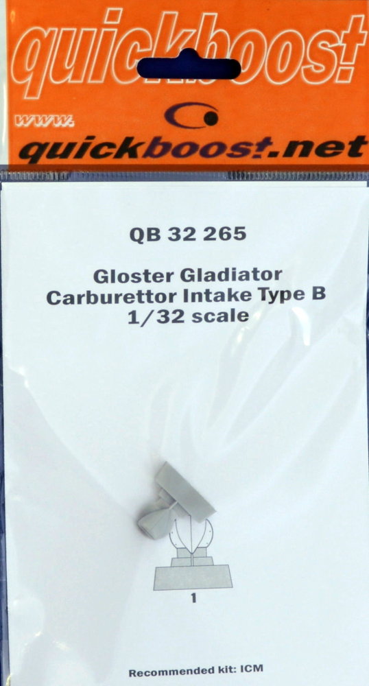 1/32 Gloster Gladiator carburettor intake type B