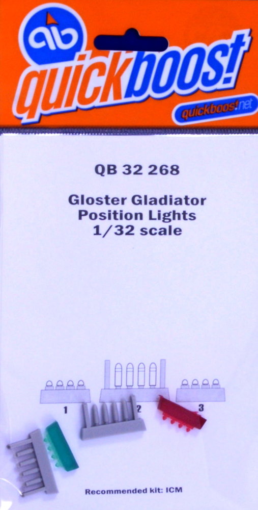 1/32 Gloster Gladiator position lights (ICM)