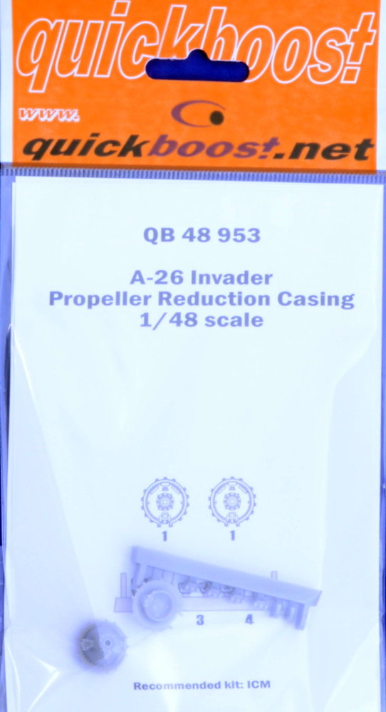1/48 A-26 Invader propeller reduction casing (ICM)