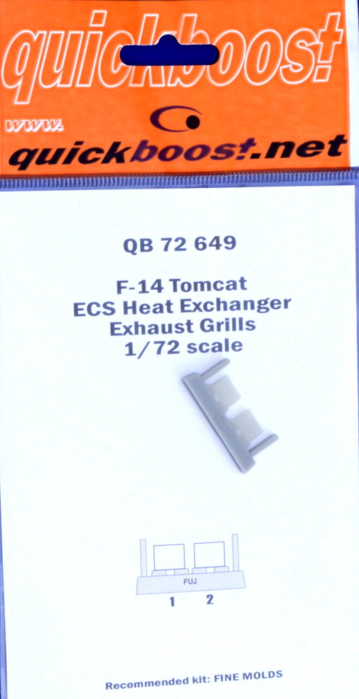 1/72 F-14 Tomcat ECS heat exchang.exh.grills (FMO)