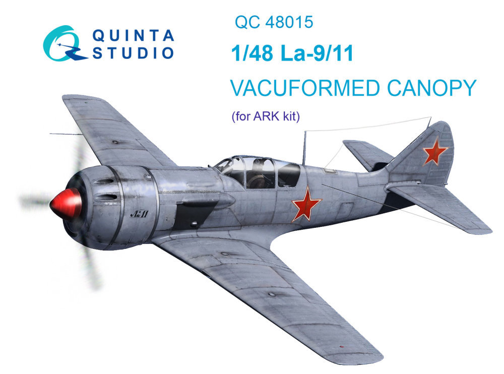 1/48 Vacu canopy for Lavochkin La-9/11 (ARK)