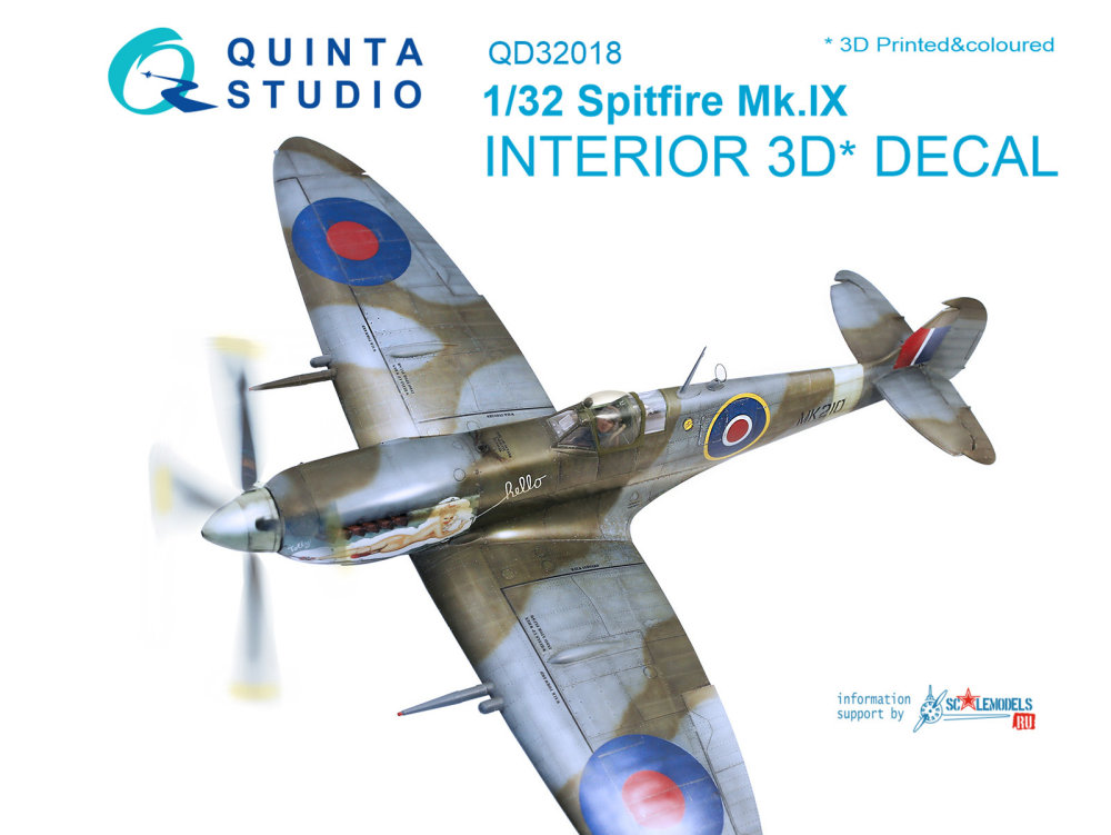 1/32 Spitfire Mk.IX 3D-Print&colour Interior (TAM)