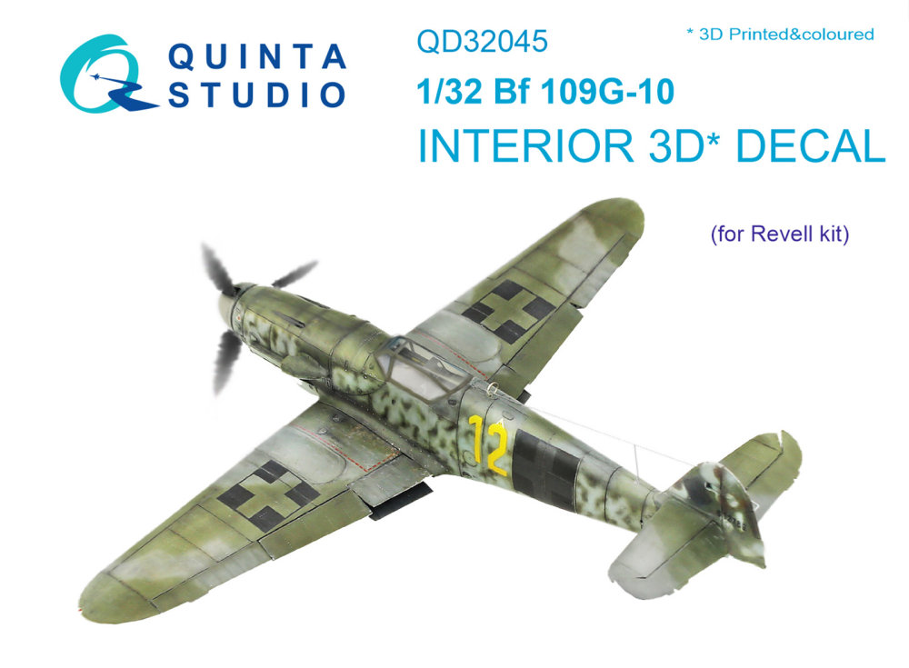 1/32 Bf 109G-10 3D-Print & colour Interior (REV)