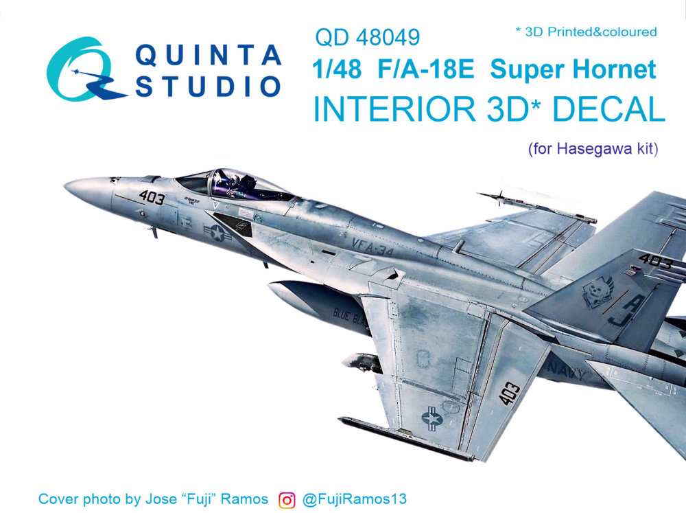 1/48 F/A-18E 3D-Printed & colour Interior (HAS)