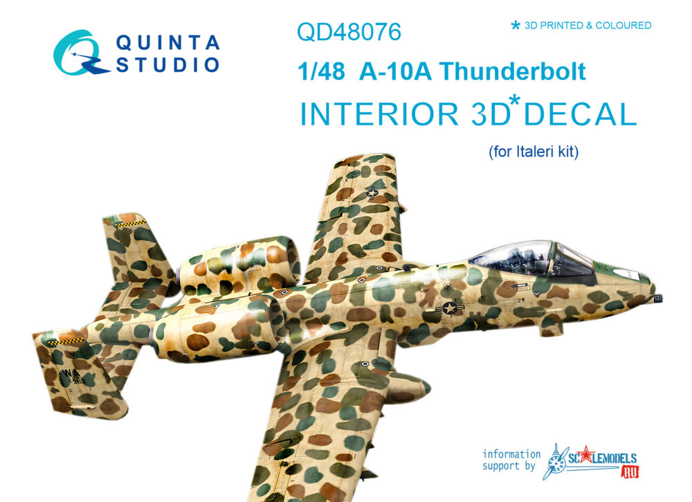 1/48 A-10A 3D-Print&colour Interior (ITALERI)