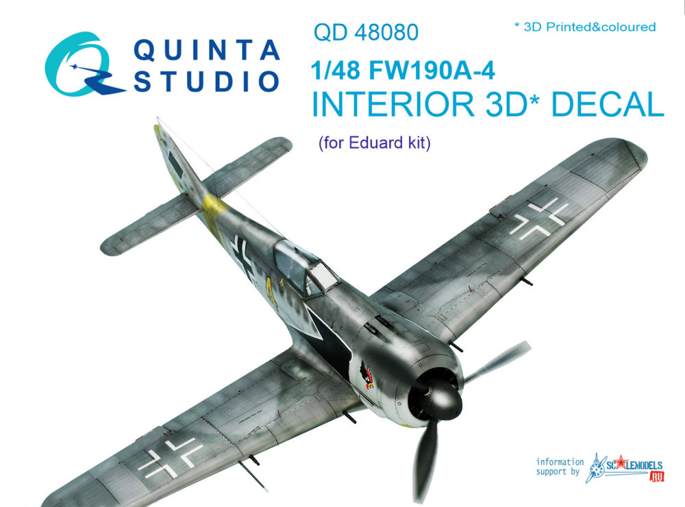 1/48 FW 190A-4 3D-Print&colour Interior (EDU)