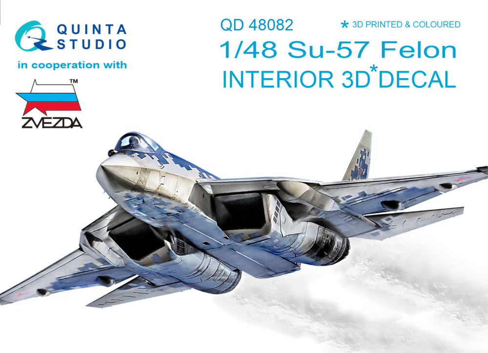 1/48 Su-57 3D-Print&colour Interior (ZVE)