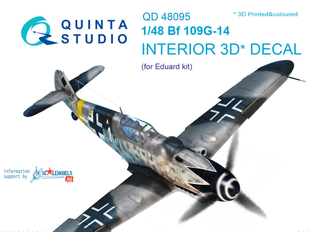 1/48 Bf 109G-14 3D-Print&colour Interior (EDU)