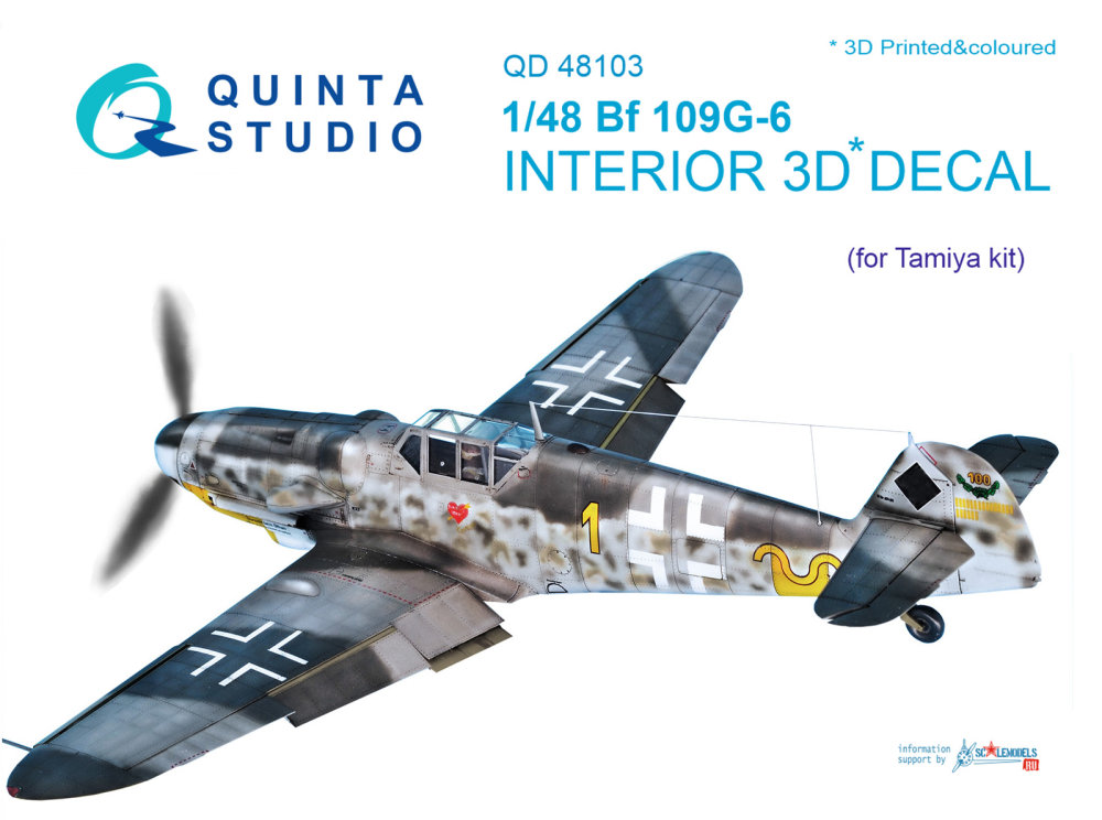 1/48 Bf 109G-6 3D-Print&colour Interior (TAM)