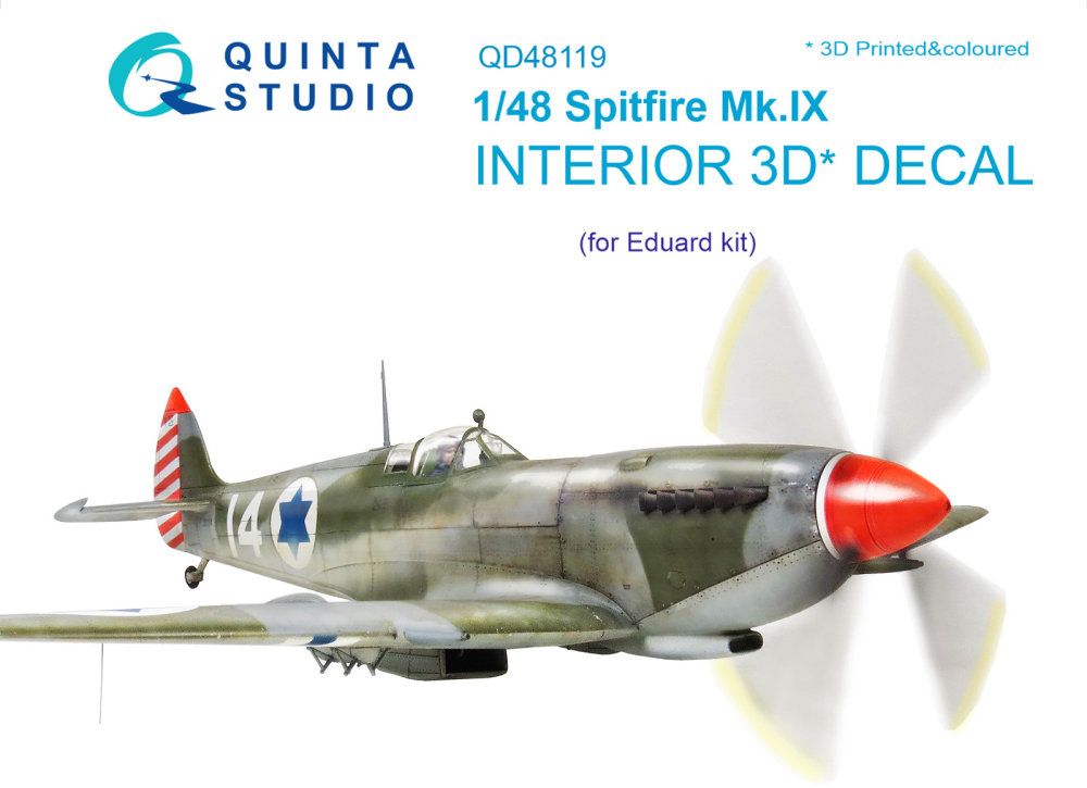 1/48 Spitfire Mk.IX 3D-Print&colour Interior (EDU)