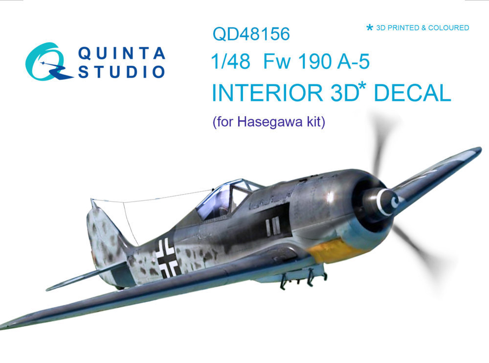 1/48 Fw 190A-5 3D-Print&colour Interior (HAS)