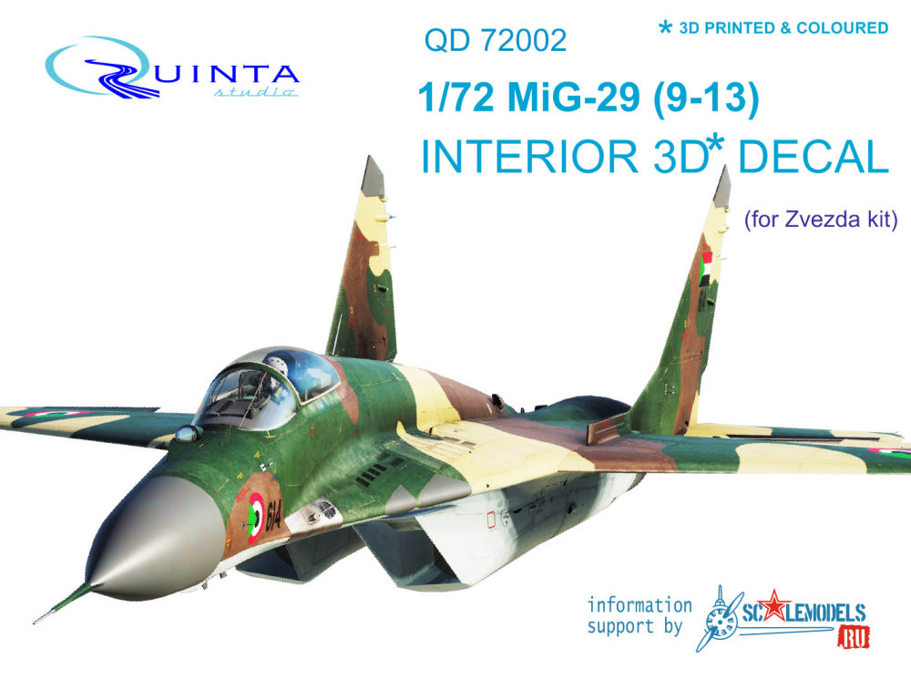 1/72 MiG-29 9-13  3D-Print&colour Interior (ZVE)