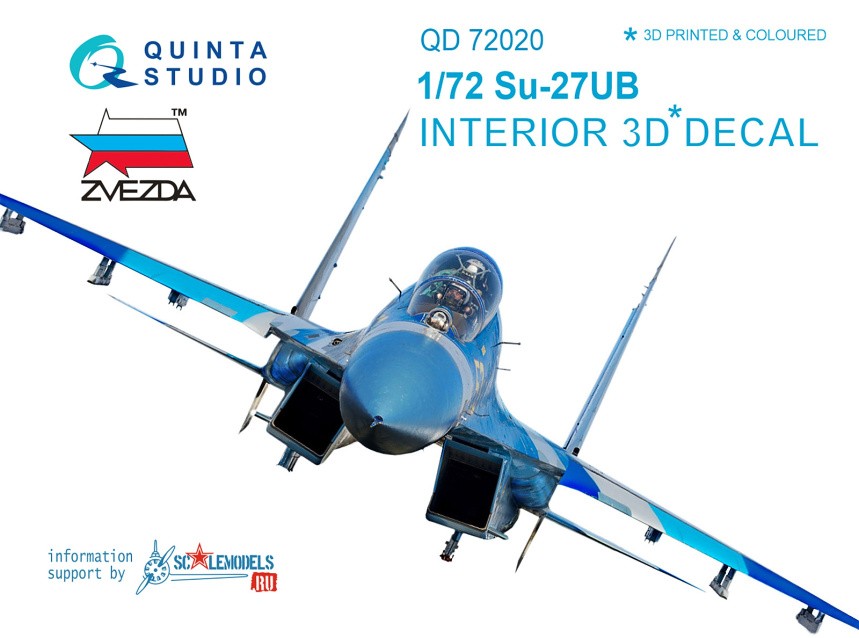 1/72 Su-27UB 3D-Printed & colour Interior (ZVE)