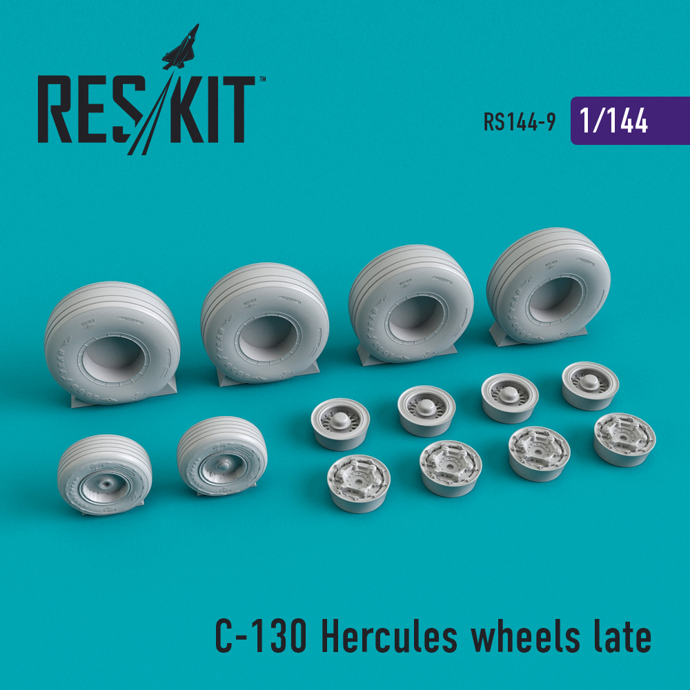 1/144 C-130 Hercules wheels late (REV,MINI)