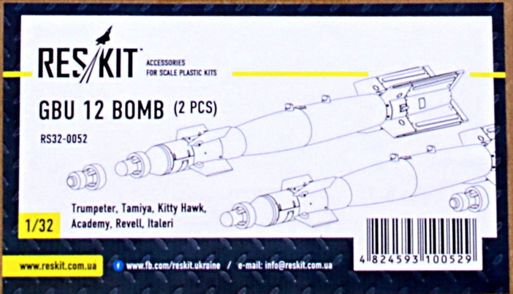 1/32 GBU 12 Bomb (2 pcs.) 