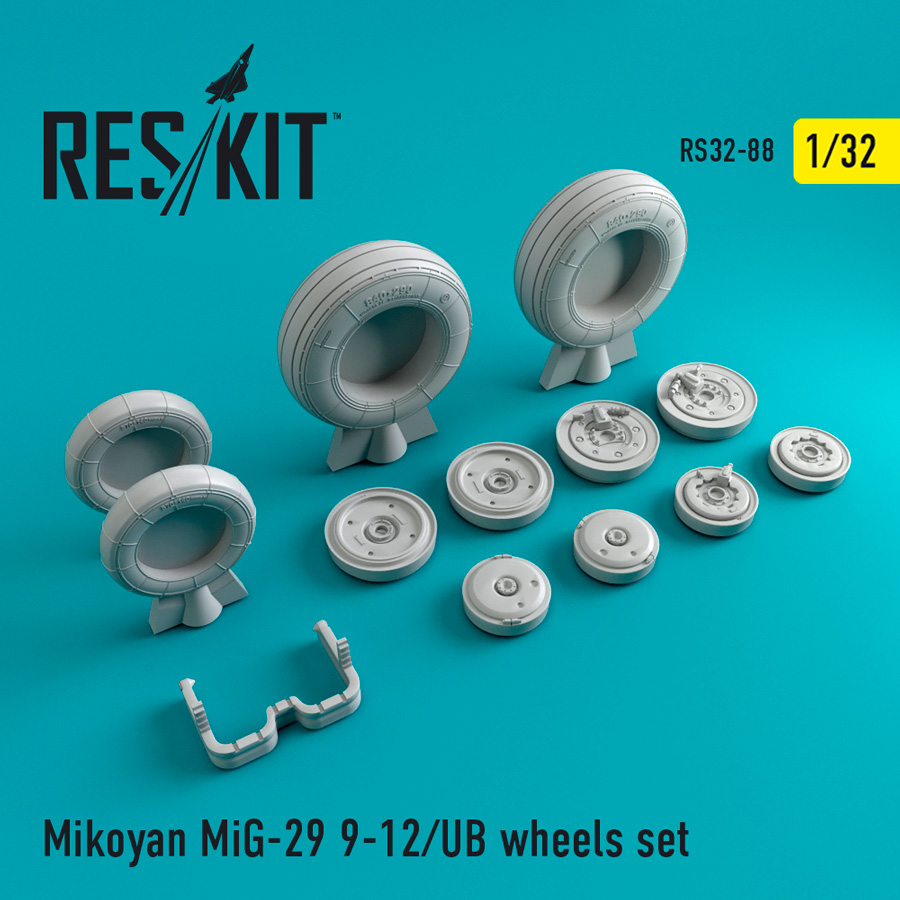 1/32 Mikoyan MiG-29 (9-12) UB wheels set