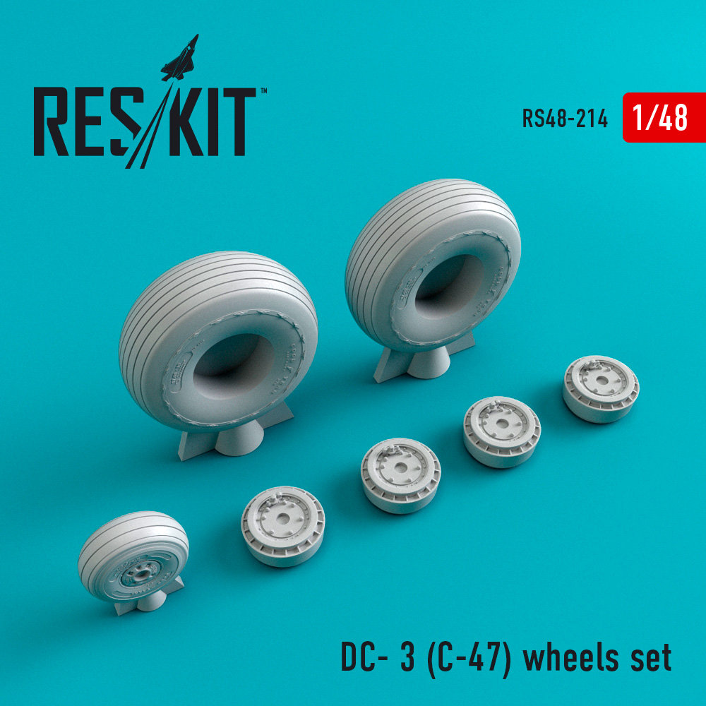 1/48 DC-3 (C-47) wheels (HAS/MONO/REV)