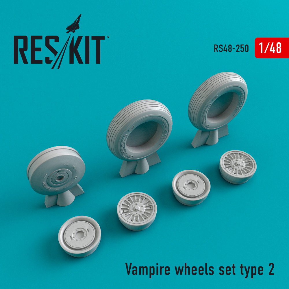 1/48 Vampire type 2 wheels ((TRUMP/HOBBYCR.)