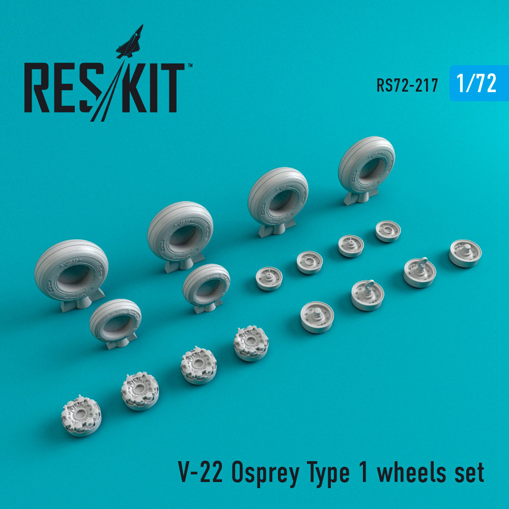 1/72 V-22 Osprey Type 1 wheels (HAS/ITA)