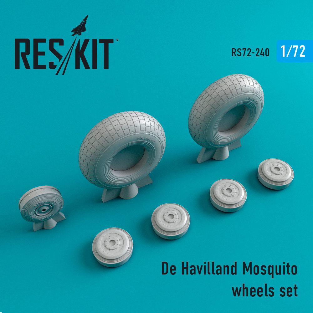 1/72 De Havilland Mosquito wheels (AIRF/HAS/TAM)