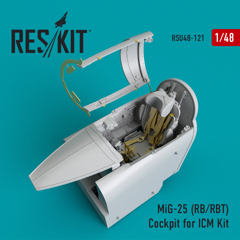 1/48 MiG-25 (RB/RBT) Cockpit set (ICM)