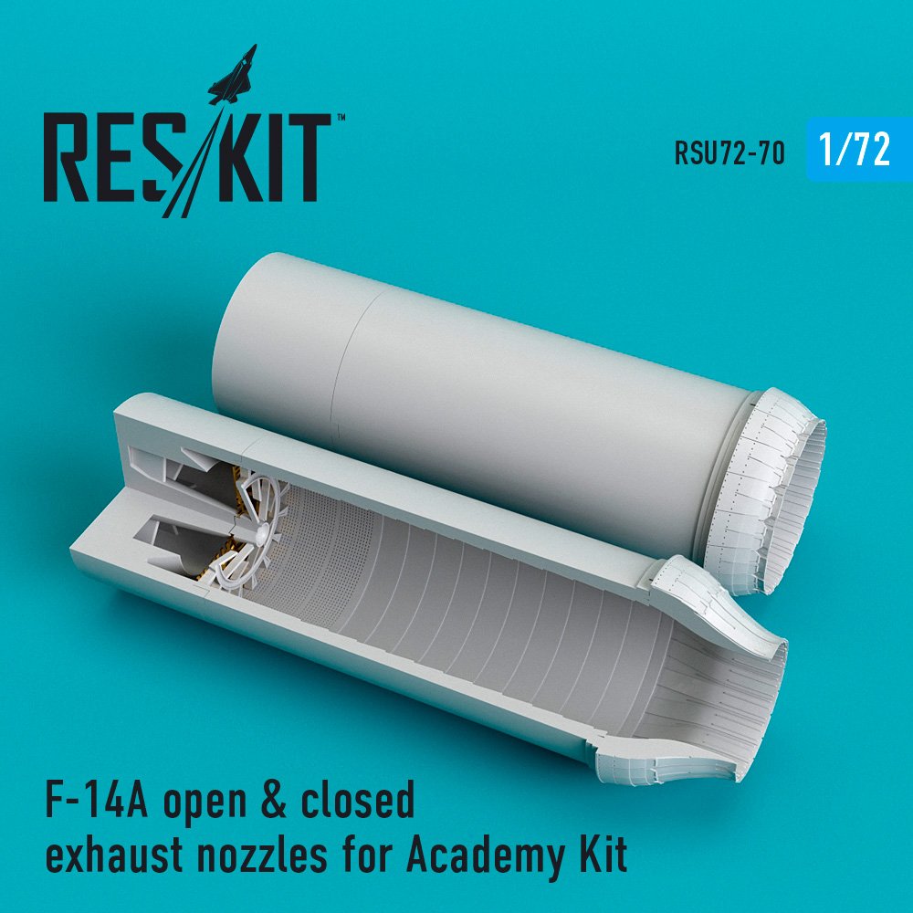 1/72 F-14A open & closed exhaust nozzles (ACAD)