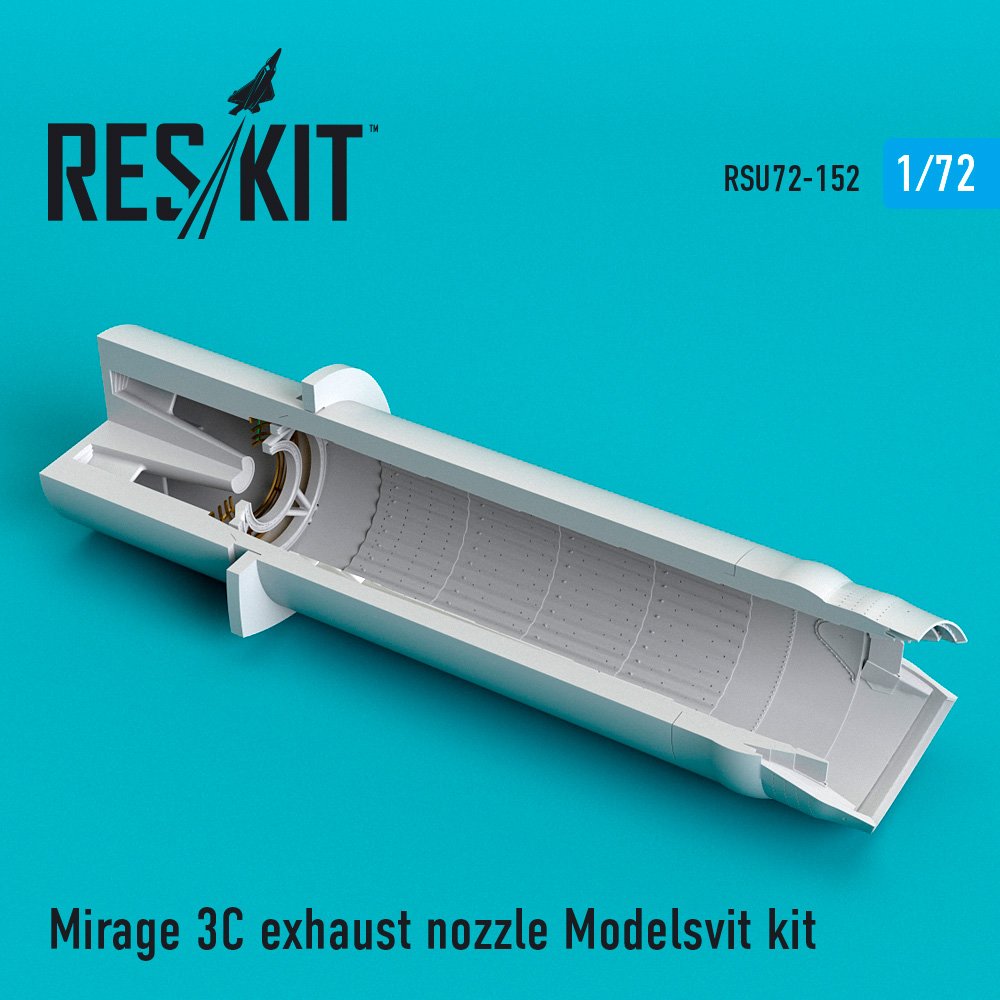 1/72 Mirage 3C exhaust nozzle (MSVIT)