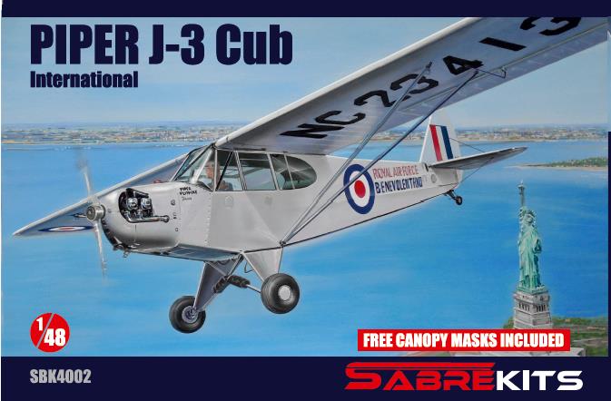 1/48 Piper J-3 Cub International (3x camo)