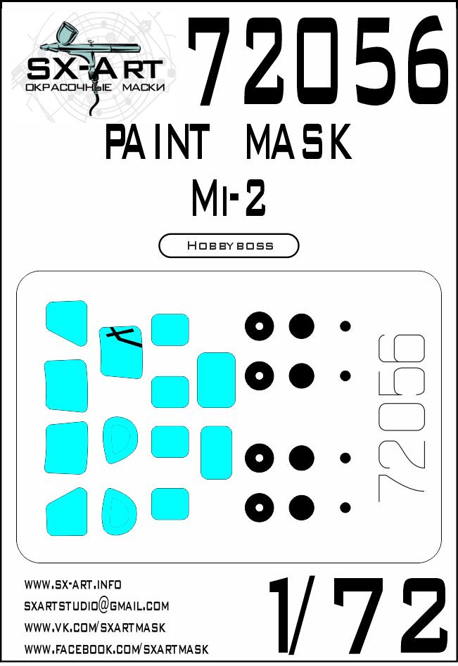 1/72 Mi-2 Painting mask (HOBBYB)