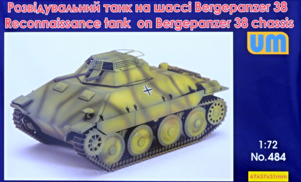 1/72 Reconnaissance tank on Bergepanzer 38 chassis