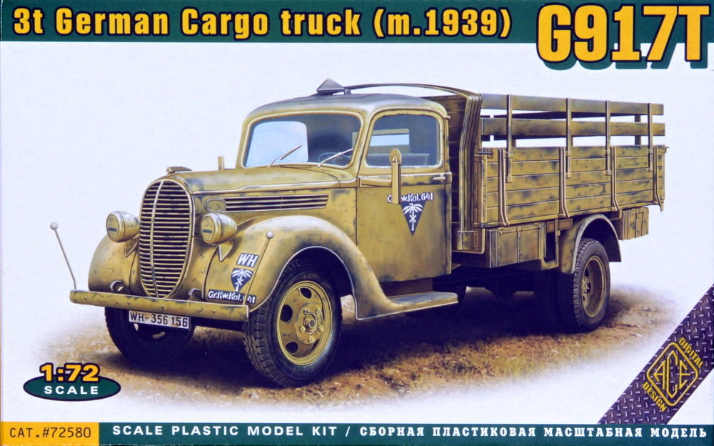 1/72 G917T 3t German Cargo truck (metal cab)