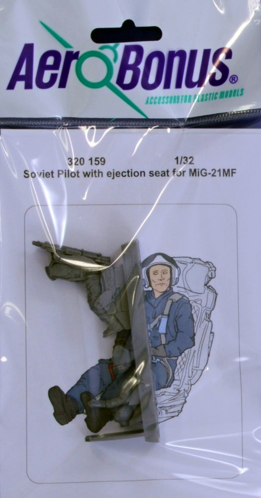 1/32 Soviet Pilot with ej. seat for MiG-21 (TRUMP)