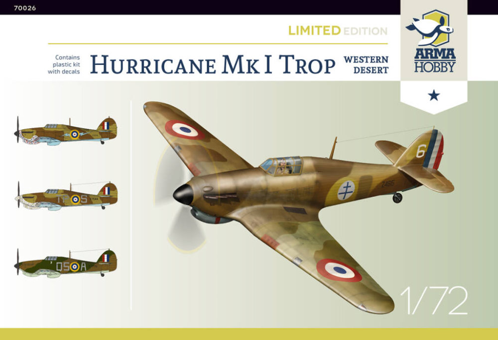1/72 Hurricane Mk.I Trop Western Desert (Limited)