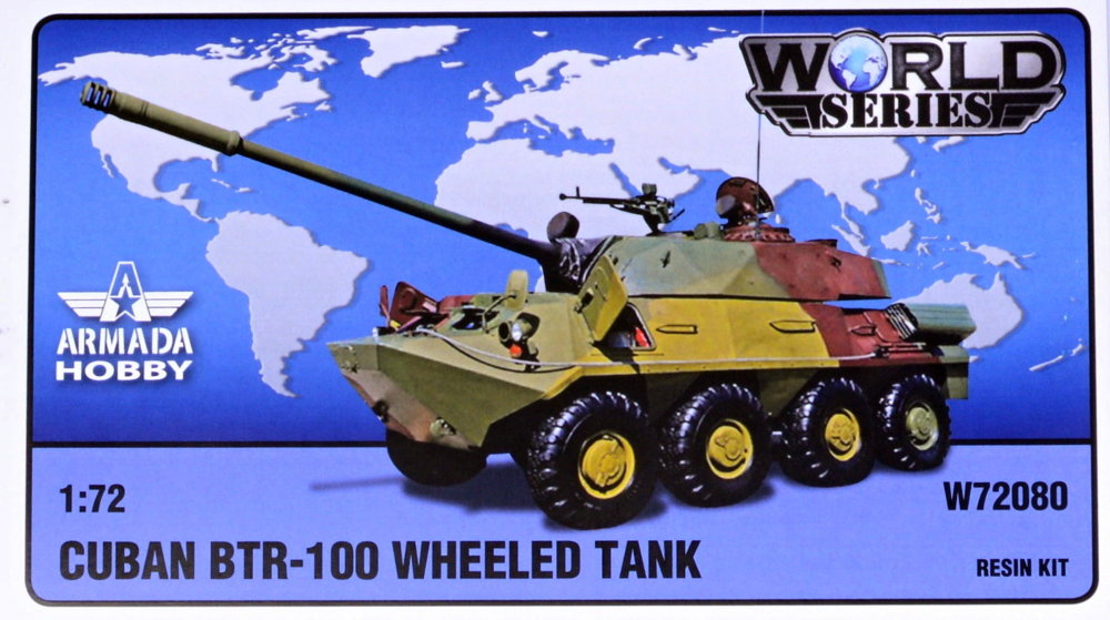 1/72 Cuban BTR-100 wheeled tank (resin kit)