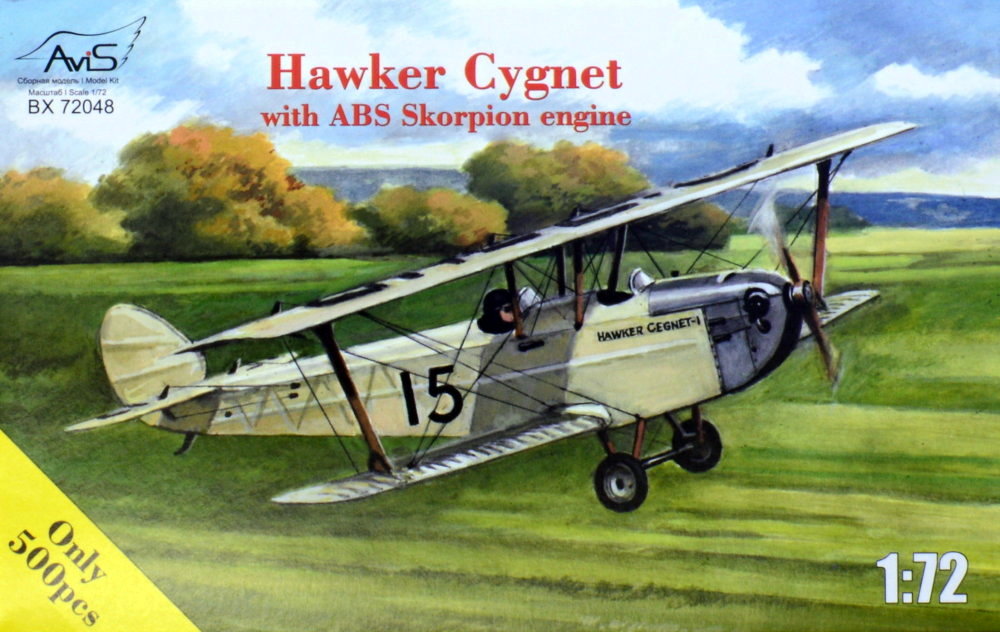 1/72 Hawker Cygnet w/ ABS Skorpion engine