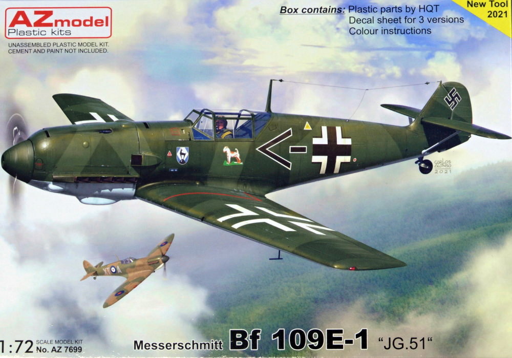 1/72 Messerschmitt Bf 109E-1 JG.51 (3x camo)