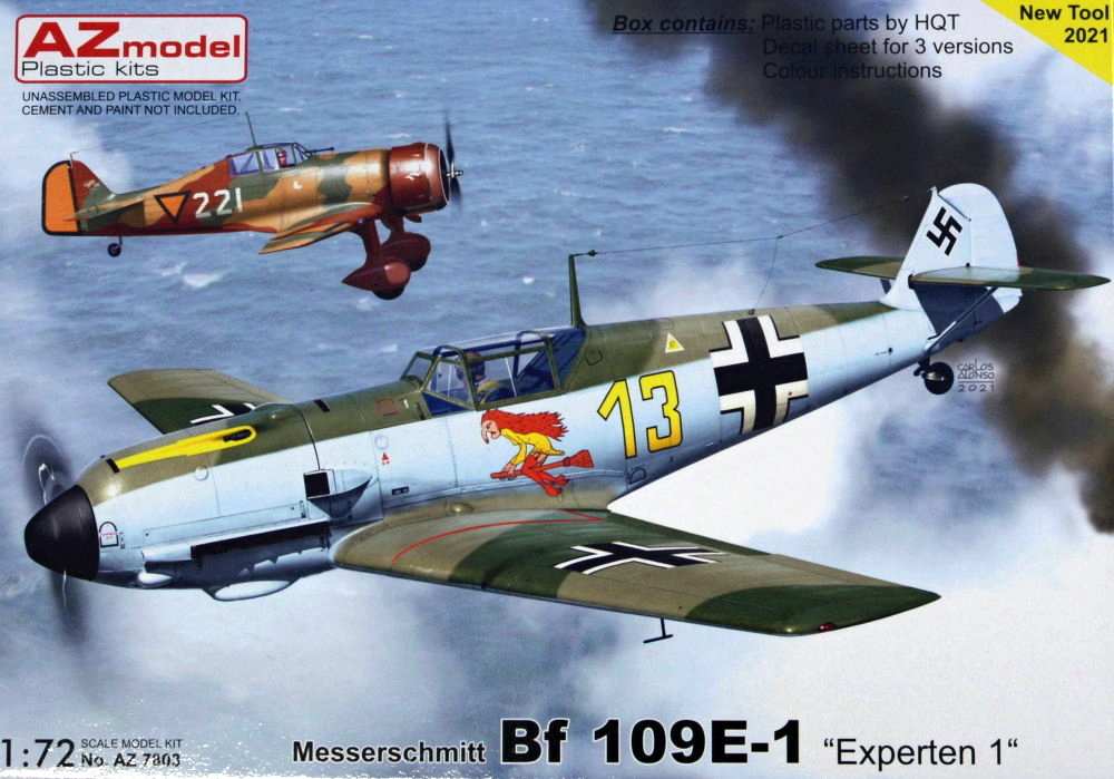 1/72 Messerschmitt Bf 109E-1 Experten 1 (3x camo)