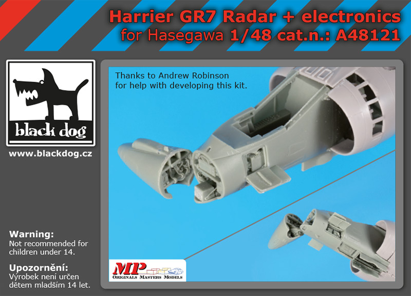 1/48 Harrier GR 7 radar+electronics (HAS)