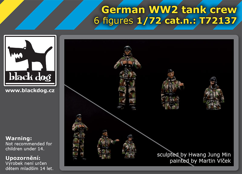 1/72 German WWII tank crew (6 fig.)