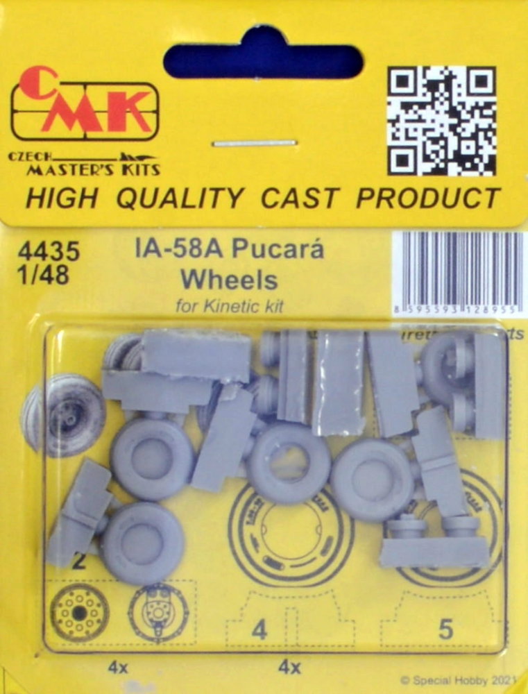 1/48 IA-58A Pucará - wheels (KINETIC)