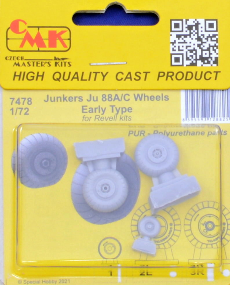 1/72 Junkers Ju 88A/C - wheels early type (REV)