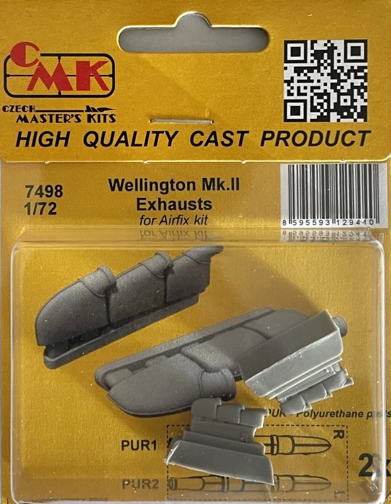 1/72 Wellington Mk.II Exhausts (AIRFIX)