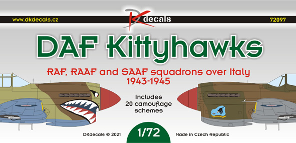 1/72 DAF Kittyhawks over Italy, 1943-45 (20x camo)