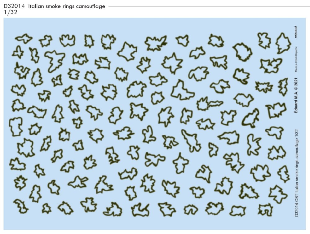 1/32 Decals Italian smoke rings camouflage